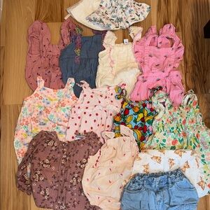 12+ Piece Bundle of Summer/ Spring Girls Clothing